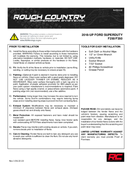 Installation Manual
